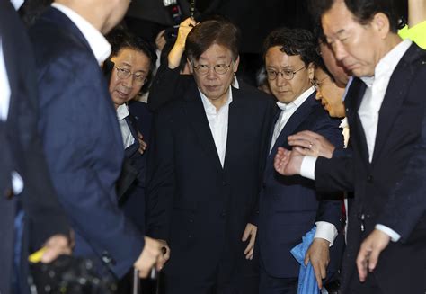 South Korean court denies arrest warrant for opposition leader Lee in corruption allegations